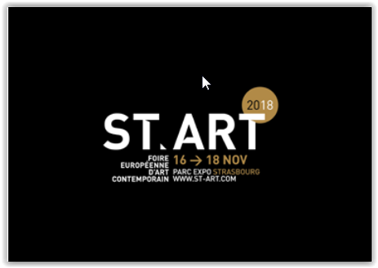 Start Foire européene d'art contemporain du 16 au 18 Novembre 2018 