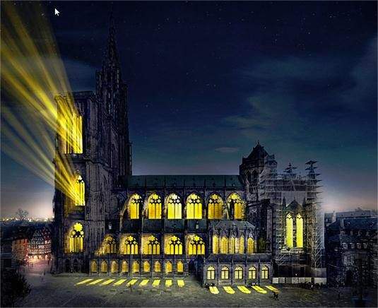 Illuminations de la Cathédrale de Strasbourg