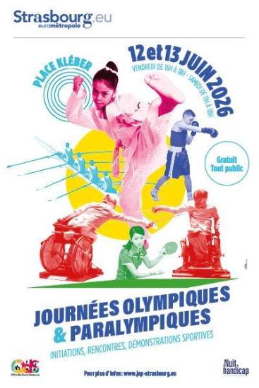 Journées Olympiques et Paralympiques les 12 et 13 juin 2026 à Strasbourg